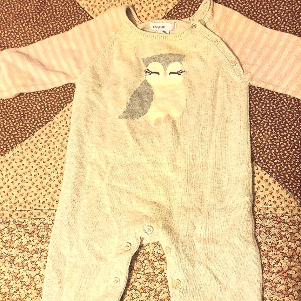 Baby girl sweater knit one piece